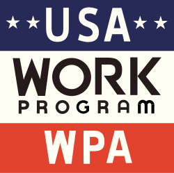 Original WPA sign, 1930s